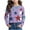 Purple-02, variant on Ugoldhm Girls Casual Tees Star Print Round Neck Long Sleeve Tops Fashion Fall Undershirt Shirt
