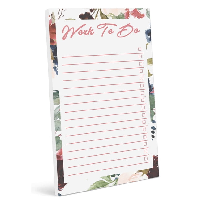 Inkdotpot Daily Planner List Pad Notepads Memo Pad, Undated To-Do List Tear Off pad - 4.5 x 7.5 Inches (50 Sheets) Organizer- Scheduler- Organize Tasks- Lists