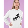 thumbnail image 2 of Unicorn Silhouette Hoodie Women -Image by Shutterstock, Female XX-Large, 2 of 4