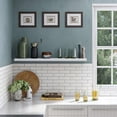 thumbnail image 6 of Ballucci 48" Floating Shelf, Wood Wall Mount Shelf with Invisible Bracket, 8" Deep, White, 6 of 8