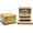 Pear Wood, variant on Prestige Import Group Elevate Lacquer Humidor w/ Articulating Multi-Tier Tray System - Capacity: Holds up to 150 Cigars - Rio Rosewood Finish