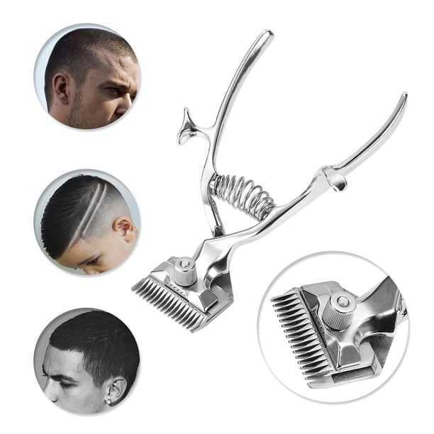 Anself Barber Tools Hand Hair Clippers Manual Metal Portable Trimmer