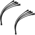 thumbnail image 1 of 2 piezas (FH-4) -Cable divisor de ventilador de 4 pines Cable de alimentación para ventilador de computadora Convertidor de cable divisor de ventilador 1 a 4, 1 of 4