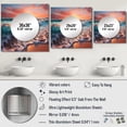 thumbnail image 4 of Designart "Horizon at Sunset IV" Coastal Square Mirror For Wall Decor - Large Teal Square Printed Wall Mirror Art - Square Coastal Mirror - Wall Mounted Square Large Mirror, 4 of 5