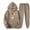 Khaki, variant on Wancir Unisex Hoodies Tracksuit Sweatsuits for Women Set Mens 2 Piece Hooded Sweatshirts and Sweatpant Set Jogger Sweatsuits