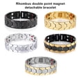 thumbnail image 3 of Minnieouse de hombre Cadenas geométricas de metal Brazalete Decoración desmontable Decoraciones Joyas de novio para citas Joyas de fiesta Ropa, zapatos y accesorios Miscelánea Negro Minnieouse AP015003-01, 3 of 6
