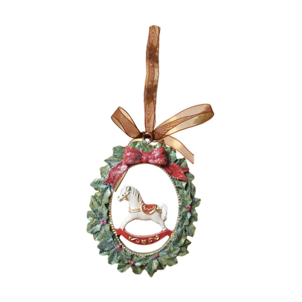 Adornos para árbol de Navidad, decoración para árbol de Navidad, accesorios para fotos, resina para interiores y exteriores. Estilo C