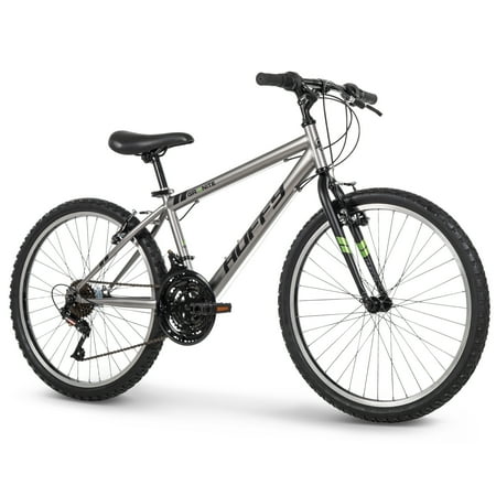 Huffy Granite 24-inch Boys' 15-Speed Hardtail Mountain Bike, Grey