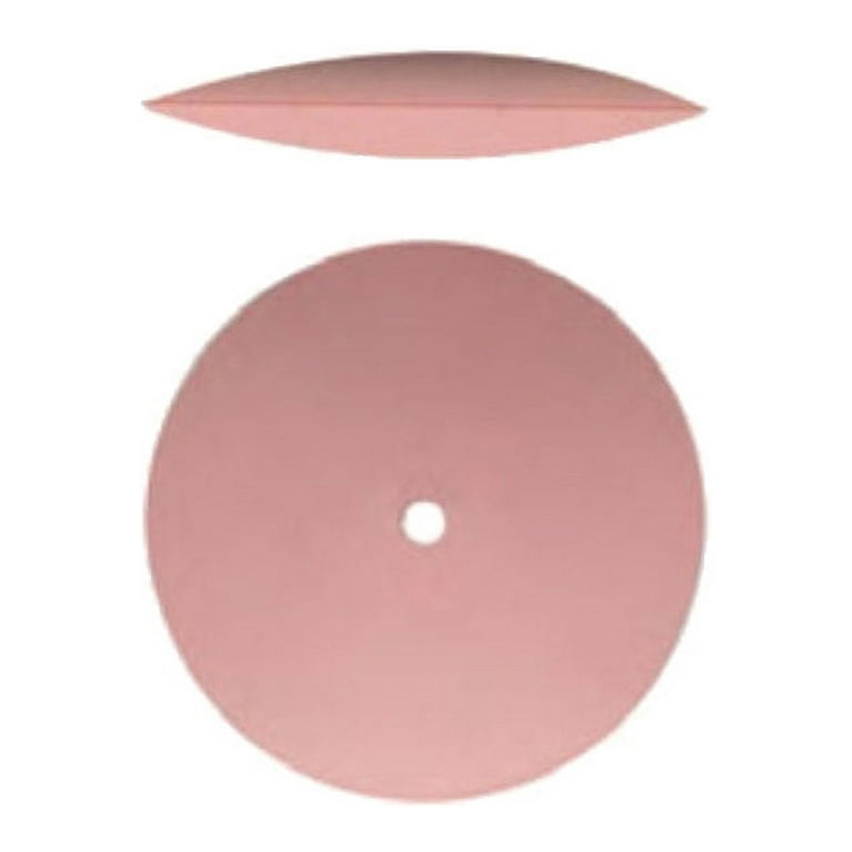 Silicone Polishing Wheel, Square Edge - Pink 7/8 Extra Fine, Pack of 2