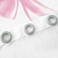 thumbnail image 3 of Erosebridal Pink White Bow (38Wx54L) 30%-50% Blackout Curtains Cute Bowknot Curtains & Drapes Teen Women,Kawaii Girly Bow Window Curtains Watercolor Bow Window Treatments 2 Panels, 3 of 5