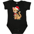 thumbnail image 3 of Inktastic Cute Christmas Cat Tangled in Colorful Lights with Red Hat Boys or Girls Baby Bodysuit, 3 of 5