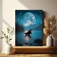 thumbnail image 6 of UXIEQU Orca Whale And Moon Canvas Wall Art 15.75x11.81 INCHES, 6 of 8