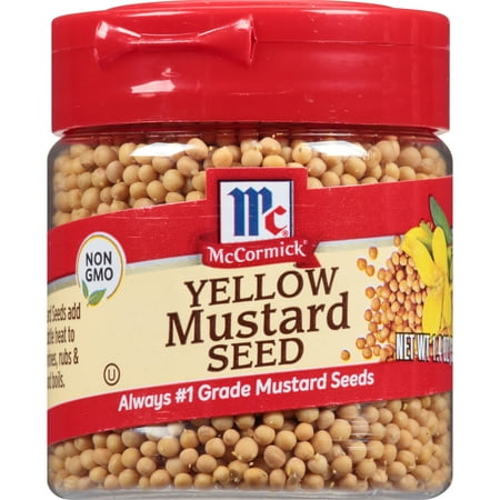 UPC 052100002545 product image for McCormick Mustard Seed - Yellow  1.4 oz | upcitemdb.com