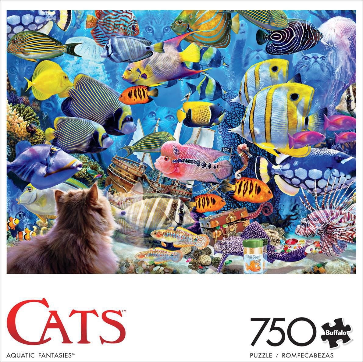 Buffalo Games - Cats - Aquatic Fantasies - 750 Piece Jigsaw Puzzle