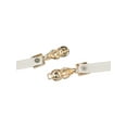 thumbnail image 3 of Women's Belt Thin Elastic Pearl Buckle Belts Decoration for Dresses Shirt 65x1.3cm Beige, 3 of 6