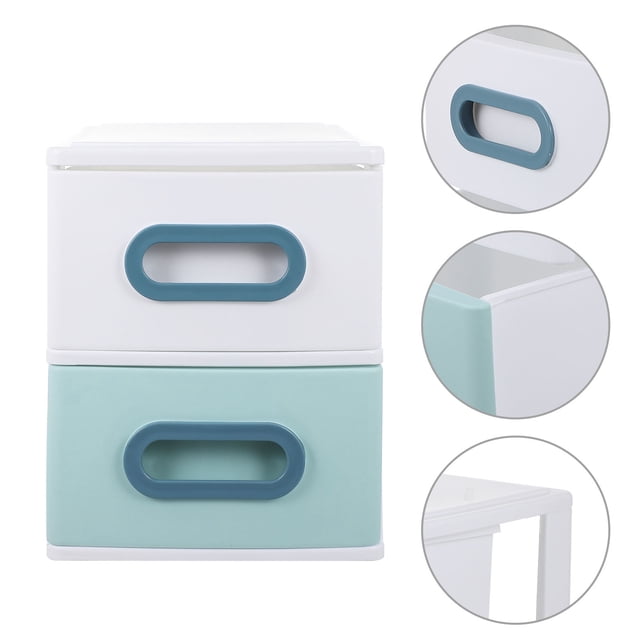 KAKOWELY Caja De Almacenamiento Plástico Verde Para Maquillaje En Casa