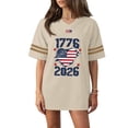 thumbnail image 4 of 250 Years 1776-2026 250th Birthday Eagle T-Shirt for Celebrate 250th Anniversary of America Patriotic Veteran Tee 250 Short Sleeved Top for Woman, 4 of 7