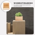 thumbnail image 2 of WRITWAA 6Pcs Wooden Crates for Storage Small Organizers Beige Color, 2 of 8