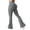 Light Grey, variant on Women Bell Bottom Pants Slim Fit Elastic Waist Stretchy Yoga Pants Solid Color Skinny Flares for Gym Dance Studio Street Wear
