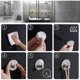 thumbnail image 5 of Gancho adhesivo [4 piezas], gancho de pared de baño de acero inoxidable, toallero autoadhesivo (gancho recto cepillado redondo, 5 of 5