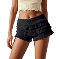 thumbnail image 2 of Bloomer Shorts for Women Summer Casual Cute Ruffle Pumpkin Pants Boyshorts Layered Y2k Mini Shorts, 2 of 6