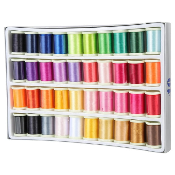 HINTRMENT 40 Rolls Embroidery Supplies And Accessories Assorted Color For Diy And Craft