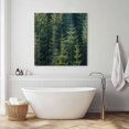 thumbnail image 3 of Green Forest Wall Art Painting on Canvas, Pine Tree Summer Botanical Modern Art Canvas Art Home Prints Wall Art Framed Modern Artwork for Living Room Bedroom Wall Decor 12x12in, 3 of 9