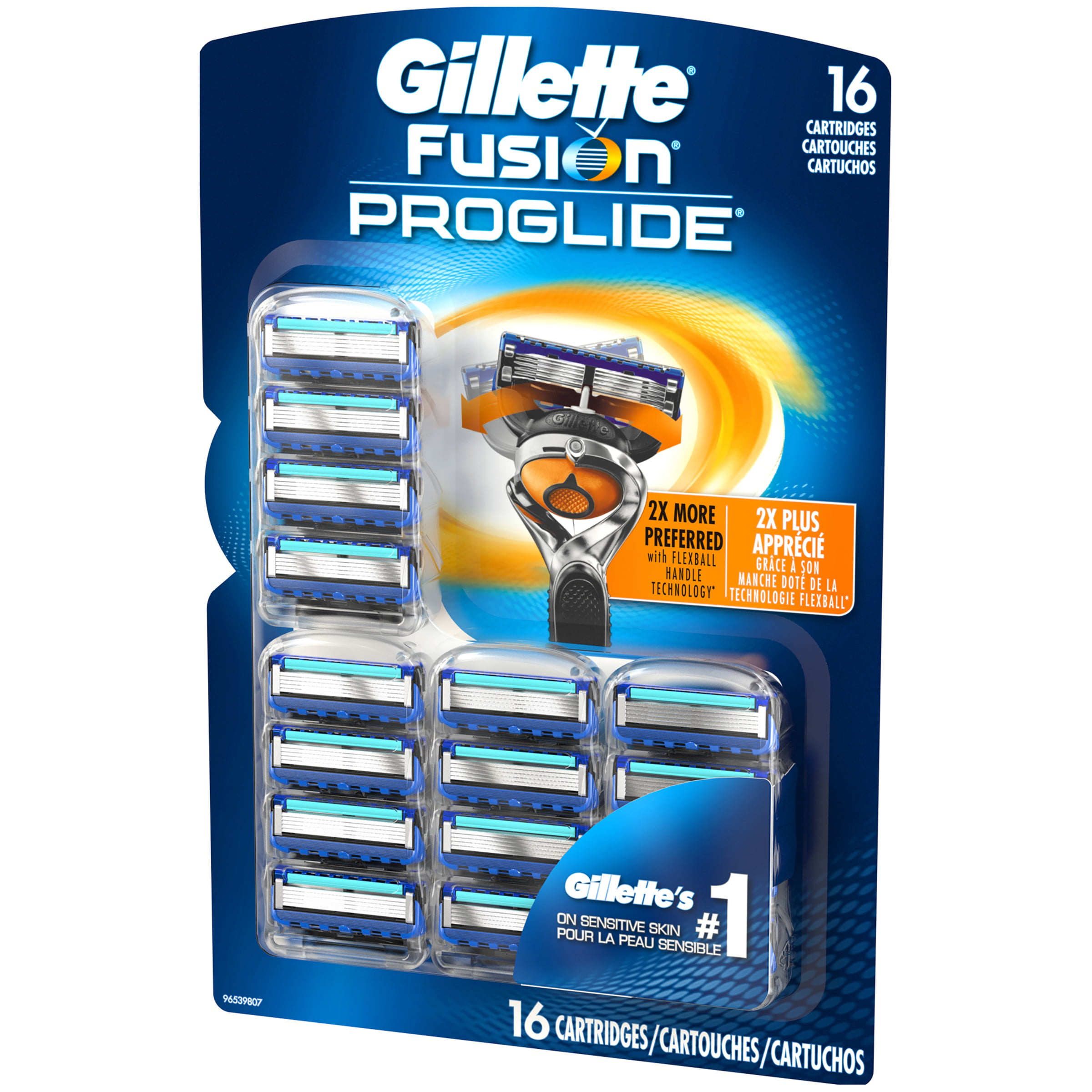 Middellandse Zee Legende geweer Gillette® Fusion® ProGlide® Razor Cartridges 16 ct Carded Pack - Walmart.com