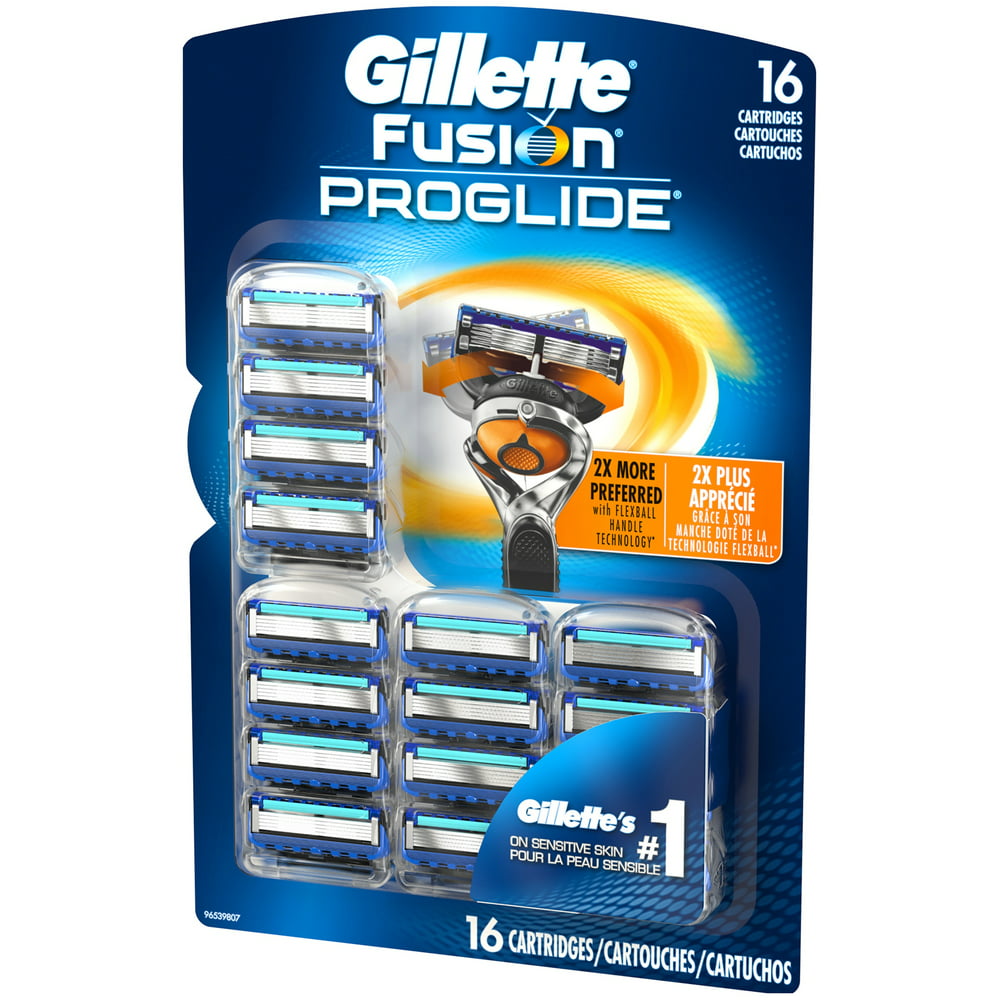 Gillette® Fusion® Proglide® Razor Cartridges 16 Ct Carded Pack