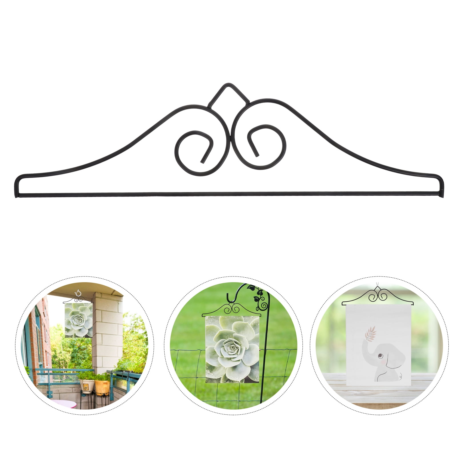 OFFIGAM 3-Pack Metal Flag Pole Accessories for Outdoor Yard Flags and Garden Decorations