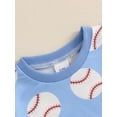 thumbnail image 6 of AceBaby Toddler Baby Boy Summer Baseball Short Sleeve Shirt and Shorts Outfit Set,3M-3T, 6 of 9