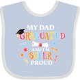 thumbnail image 3 of Inktastic My Dad Graduated and I'm Super Proud Boys or Girls Baby Bib, 3 of 4