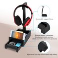 thumbnail image 5 of Soporte Para Auriculares Con Caja De Almacenamiento Base Antideslizante Soporte Para Auriculares Multifuncional Con Cajón Para Mantener Ordenado Y Soporte Para Auriculares Resistente A Los Arañazos Monstrate EL009912-00, 5 of 5