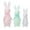 Multi-color, variant on Enhance Your Easter Decor with Flocking Plush Bunnies - Delightful Spring Gifts for All (3PCS)