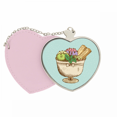 thumbnail image 1 of Deja la Copa de galleta helado bola Bolsa de viaje Mirror maquillaje corazón rosa, 1 of 4