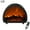 Black Semicircle, variant on Mini Fireplace Lanterns Decorative, Flameless Portable LED Lanterns, Fake Fireplace Electric Fireplaces Light, Touch Simulation Flame for Home Christmas Decor