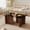 Walnut, variant on Daluvenix Modern Glass Coffee Table Living Room Rectangular Coffee Table