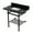 Black Granite / Matte Black, variant on Kingston Brass KVPK36KBSQB1 Templeton 36" Black Granite Console Sink with Brass Legs and Shelf (8-Inch, 3-Hole), Black Granite/Polished Chrome