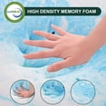 thumbnail image 4 of 2 inch Gel Wave Memory Foam Soft Bed Mattress Pad Pressure Relief Mattress Topper (2" Twin), 4 of 8