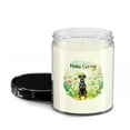 thumbnail image 2 of Doberman Pinscher Hello Spring Time Flower Floral Nature Soy Wax Candle Doberman Dog Lover Gifts 16oz White Vanilla Candle - 02031, 2 of 5