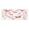 thumbnail image 4 of WOBOGO Orange Butterfly Pink Floral Washing Machine Cloth Dryer Refrigerator Top Cover Protective Non-Slip Mat For Kitchen Laundry, 4 of 6