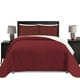thumbnail image 1 of Colcha Matrimonial Doble Vista Ligera MELOCOTTON HOGAR Mod Blanco Vino, 1 of 1