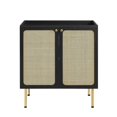 thumbnail image 6 of Sink Vanity Cabinet, White Black, Wood, Hotel Bedroom Bathroom, Modern Contemporary HB36416, 6 of 15