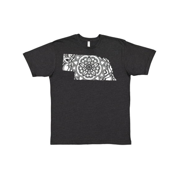 Inktastic Nebraska Silhouette Mandala T-Shirt