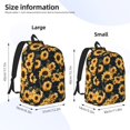 thumbnail image 3 of Yiaed Scottish Blue Plaid Sunflower Print Backpack, Premium Laptop Backpack, Travel Backpack for Women, Lightweight Backpacks, Comfortable Back Pack-Small, 3 of 5