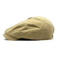 thumbnail image 4 of Newsboy Hat for Women Men Flat Cap Solid Cotton Breathable Irish Cabbie Ivy Driving Painter Beret Hats for Spring Summer, 4 of 8