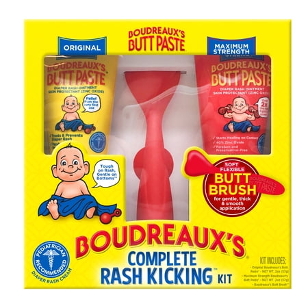 Boudreaux's Butt Paste Rash Kicking Kit, Diaper Rash Ointments & Diaper Cream Applicator
