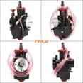 thumbnail image 4 of Carburador QXBER PWK Racing 2T 4T con motor de 30 mm para moto de cross, 4 of 7