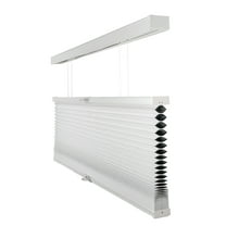 Chicology Cordless Top Down Bottom Up Blackout Cellular Shade Simply White 64.5 in. W x 48 in. L
