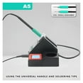 thumbnail image 6 of A5 Soldering Station Compatible Soldering Iron Tips C210/C245/C115 Handle Lead-free Electronic Welding Rework Station ,Complete Set, 6 of 6